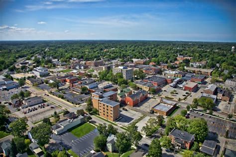 Aerial Photo of Downtown Valparaiso, Indiana in Porter County - JoeyBLS ...