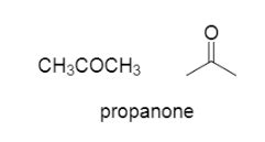 Write the condensed structural formula and the formula for propanone. | Homework.Study.com