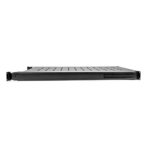 1U Universal Vented Rack Mount Shelf - 25.6in Depth - Cold-rolled Steel ...