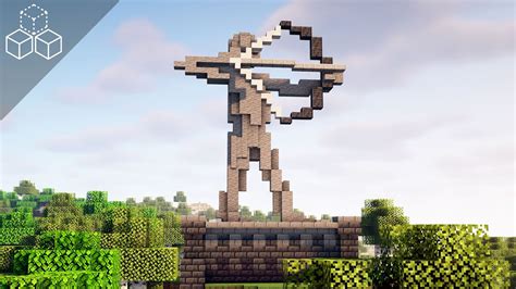 How to Build an Archer Statue | Minecraft Tutorial - YouTube