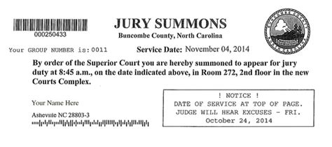 Jury Duty in Buncombe County, NC; 10 THINGS YOU WANT TO KNOW