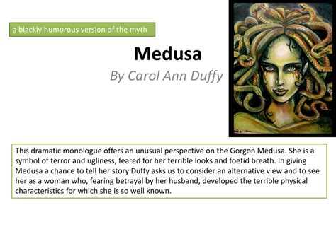 Medusa Carol Ann Duffy Poetry Foundation - Infoupdate.org