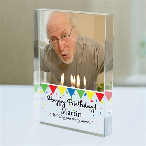 Personalized Photo Birthday Acrylic Keepsake | GiftsForYouNow