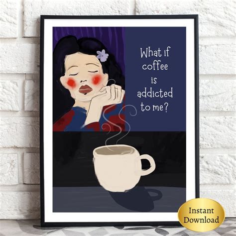 Coffee Wall Art Kitchen Decor Coffee Quote Print Coffee Mug - Etsy