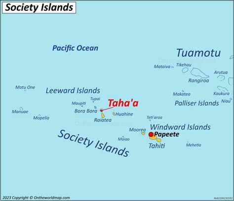 Taha'a Map | French Polynesia | Detailed Maps of Taha'a Island