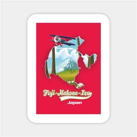 Fuji-Hakone-Izu National Park - Fuji Hakone Izu National Park Map - Magnet | TeePublic