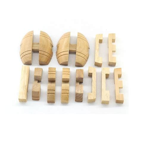 Amazon.com: Ahyuan Handmade Powder Barrel Wooden Puzzles for Adults an Interlocking 3D Brain ...