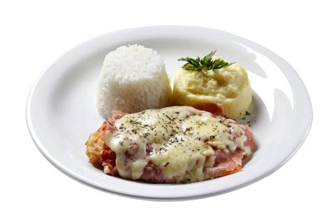 The steak parmigiana with potato and rice 21217487 PNG