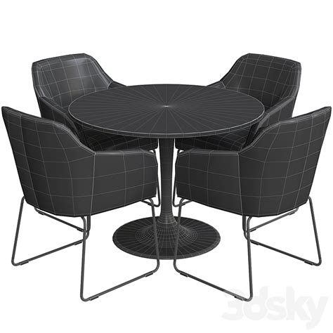 Tossberg & Docksta Ikea - Table + Chair - 3D model