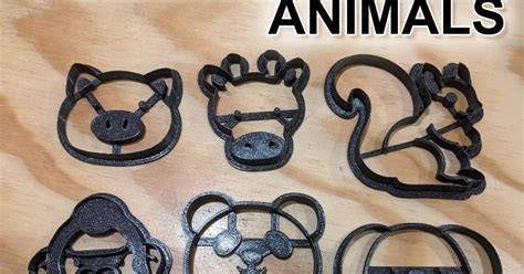 Cookie Cutter - Ausstecher - 6x Animals by LHB | Download free STL model | Printables.com