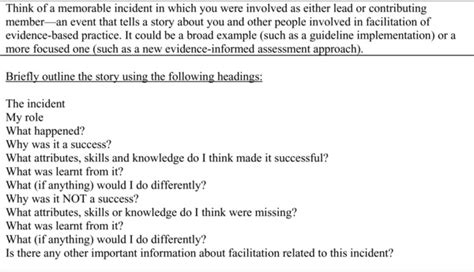 Example of critical incident brief. | Download Scientific Diagram