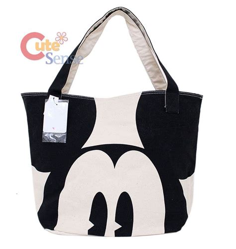 Image detail for -Disney Mickey Mouse Tote Bag-Big Face Canvas ...