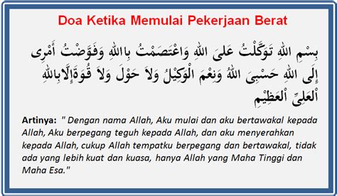 Doa Sebelum Memulai Kerja - IMAGESEE