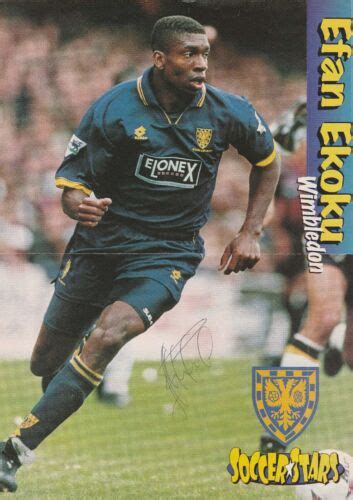 EFAN EKOKU WIMBLEDON 1994-1999 ORIGINAL AUTOGRAPH MAGAZINE PICTURE | eBay