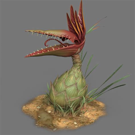 ArtStation - Giant Carnivorous Plants, Christopher Capili | Plant monster, Plant art, Alien plants