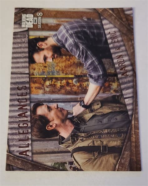 Aaron & Eric 2018 The Walking Dead Season 8 Part 1 Allegiances Insert Card