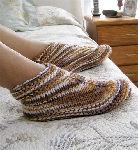 Easy Knitted Slippers Free Pattern