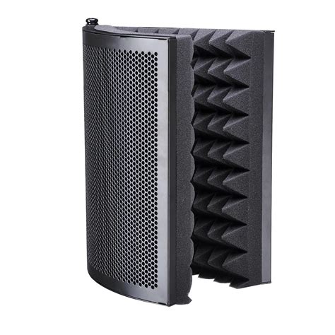 Folding Studio Microphone Isolation Shield Recording Sound Absorber ...