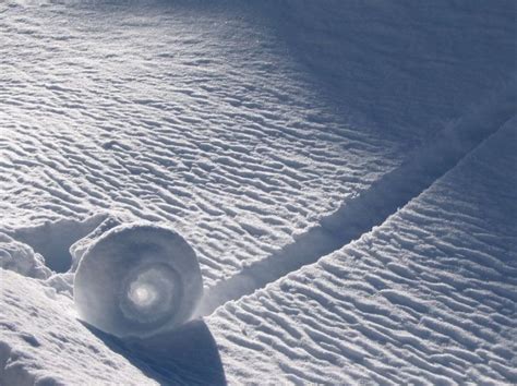 Stunning Snow Rollers That Are Naturally & Rarely Formed