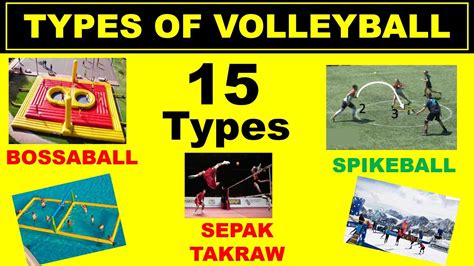 15 Types of Volleyball | Volleyball Types - YouTube