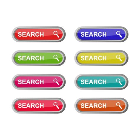 Search Button Set On White Background 2039169 Vector Art at Vecteezy