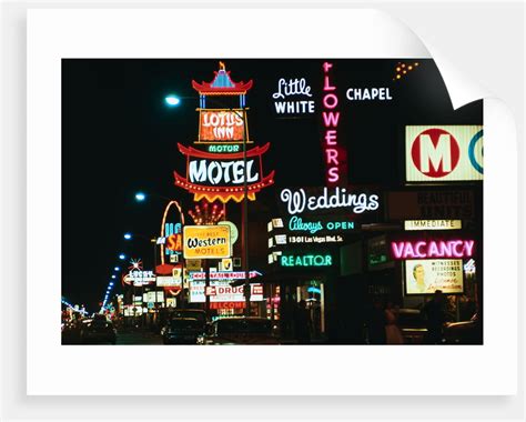 View of Neon Signs on Las Vegas Street posters & prints by Corbis