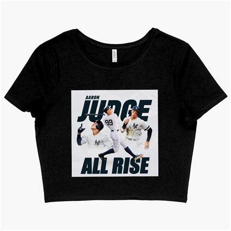 Women’s Cropped All Rise T-Shirt – Aaron Judge T-Shirt – Fanatics Aaron ...