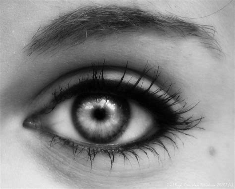 Black and White Art Photography Eye by CottageGardenStudios