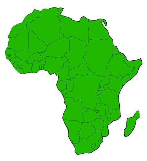 Carte afrique Photo stock libre - Public Domain Pictures