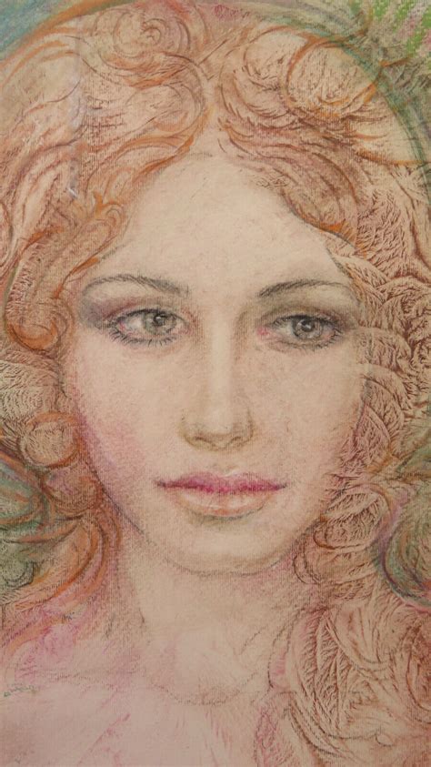 Figure Feminine On Background Abstract Painting Vintage Opera Painter Pancaldi | eBay