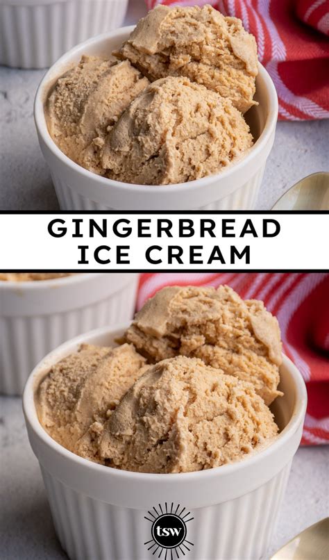 Homemade Gingerbread Ice Cream - The Schmidty Wife