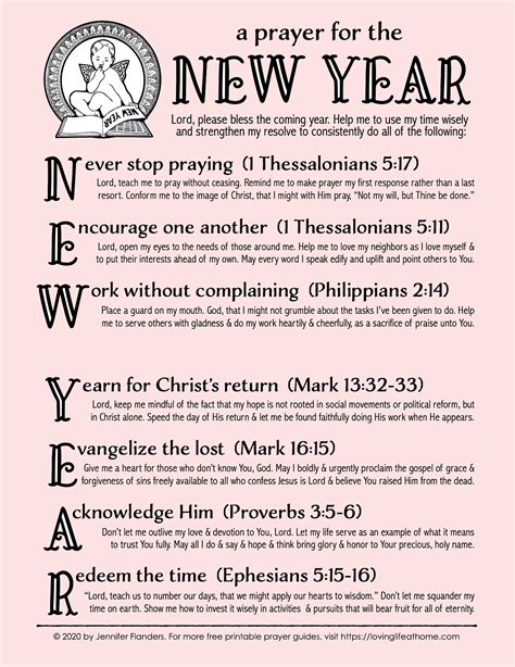 A Prayer for the New Year (Free Printable) - Loving Life at Home