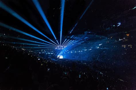 HD wallpaper: People on Arena With Lighted Stage, audience, concert ...