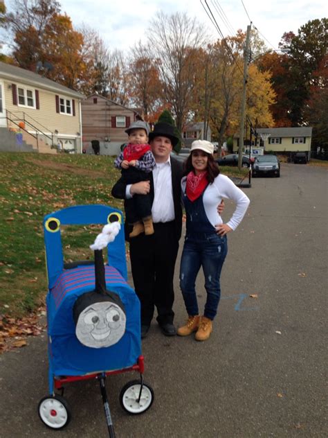 Thomas the train family costume! | Train costume, Diy halloween costumes easy, Family costumes