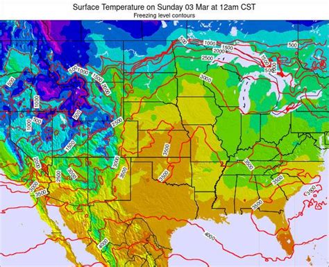 Kansas Surface Temperature on Wednesday 17 Oct at 1pm CDT