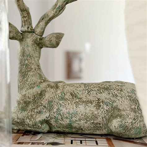 Rustic Reindeer Statue - Decor Steals