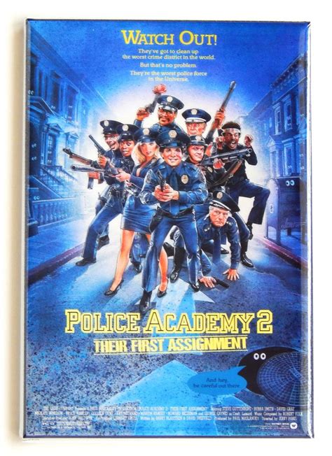 Police Academy 2 Movie Poster Fridge Magnet | Etsy in 2022 | Cinema posters, Police academy ...