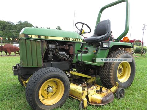 John Deere Compact Utility Tractor 755 Diesel W/ 5 ' Belly Mower