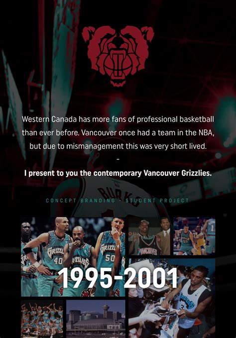 Vancouver Grizzlies Rebrand on Behance