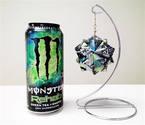 Monster Energy Drink Origami Green Tea rehab Upcycled | Etsy | Monster ...