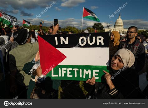 Washington Usa October 2023 Pro Palestine Israel Protesters Israel ...