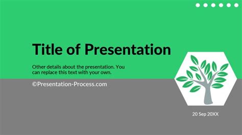 Flat Design Templates: PowerPoint Title Slide