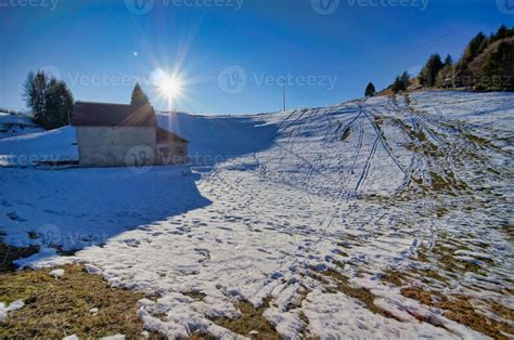 Snowy winter landscape 15851470 Stock Photo at Vecteezy