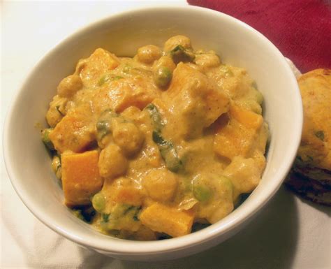 Sweet Potato, Chickpea and Spinach Curry with Green Peas | Lisa's Kitchen | Vegetarian Recipes ...