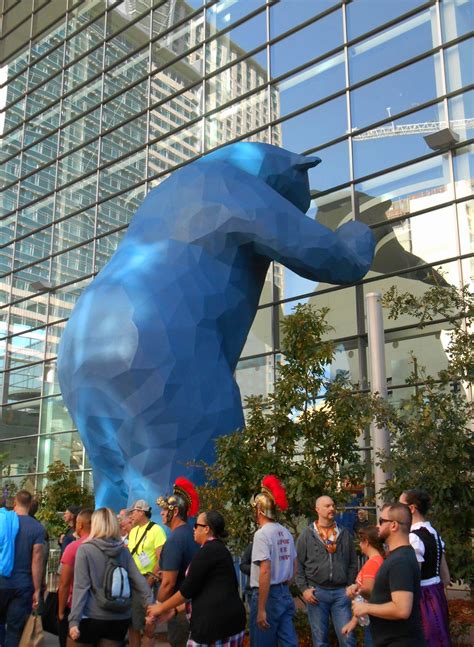 Blue Bear at the Denver Convention Center | Convention centre, Cloud ...