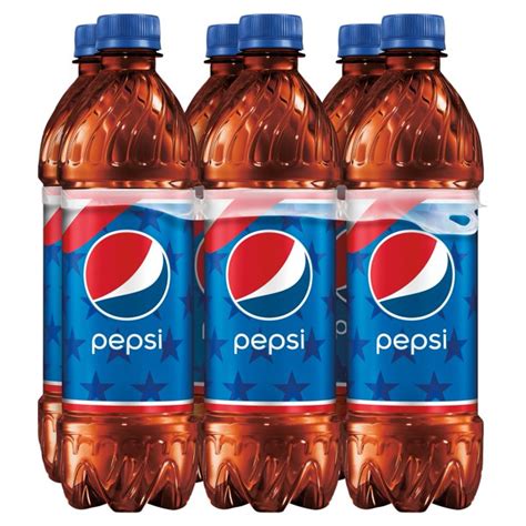 Buy Online Pepsi Cola Soda Pop, 16.9 oz, 6 Pack Bottles | Kesar Grocery.