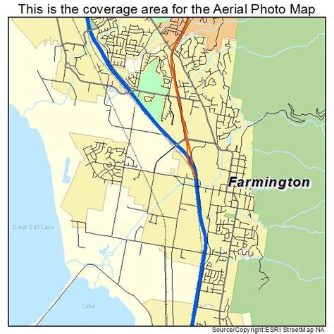 Aerial Photography Map of Farmington, UT Utah