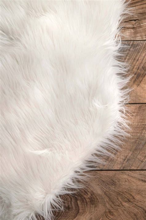 Fluffy Faux Fur Rug | White Rugs | Free Shipping