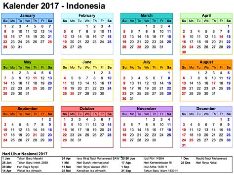 Yulilien: Kalender 2017 - Lengkap dengan Hari Libur Nasional