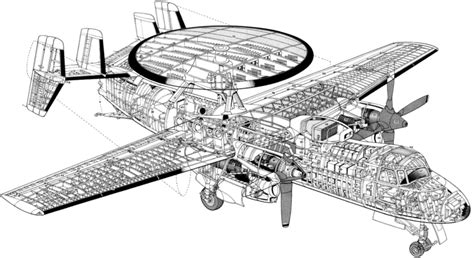 Aircraft Cutaway Drawings in High quality